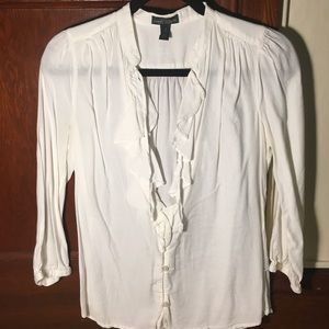 White Flowing Blouse